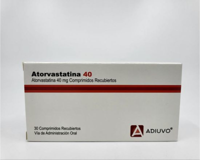 Atorvastatina Adiuvo, 40 mg, 30 tabletas recubiertas