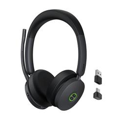 Yealink BH74 Wireless Headset with Mic for Work,Hybrid ANC, Tea