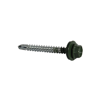 Tornillo Techo Punta Broca Verde 1/4 X 2" 12 Unidades