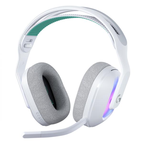 Headset Logitech Gaming G522 Lightspeed / Receptor Inalámbrico Bluetooth – Blanco