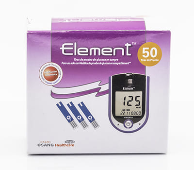 ELEMENT TIRAS REACTIVAS 50 UNIDADES