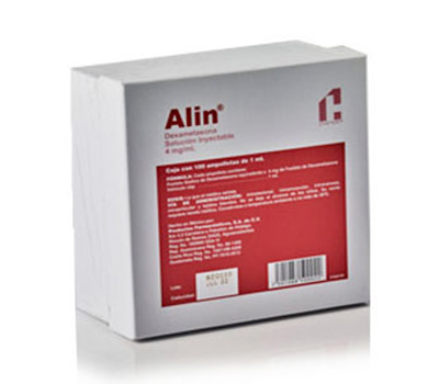 ALIN INYECTABLE 100 AMPOLLAS 4 mg / ml