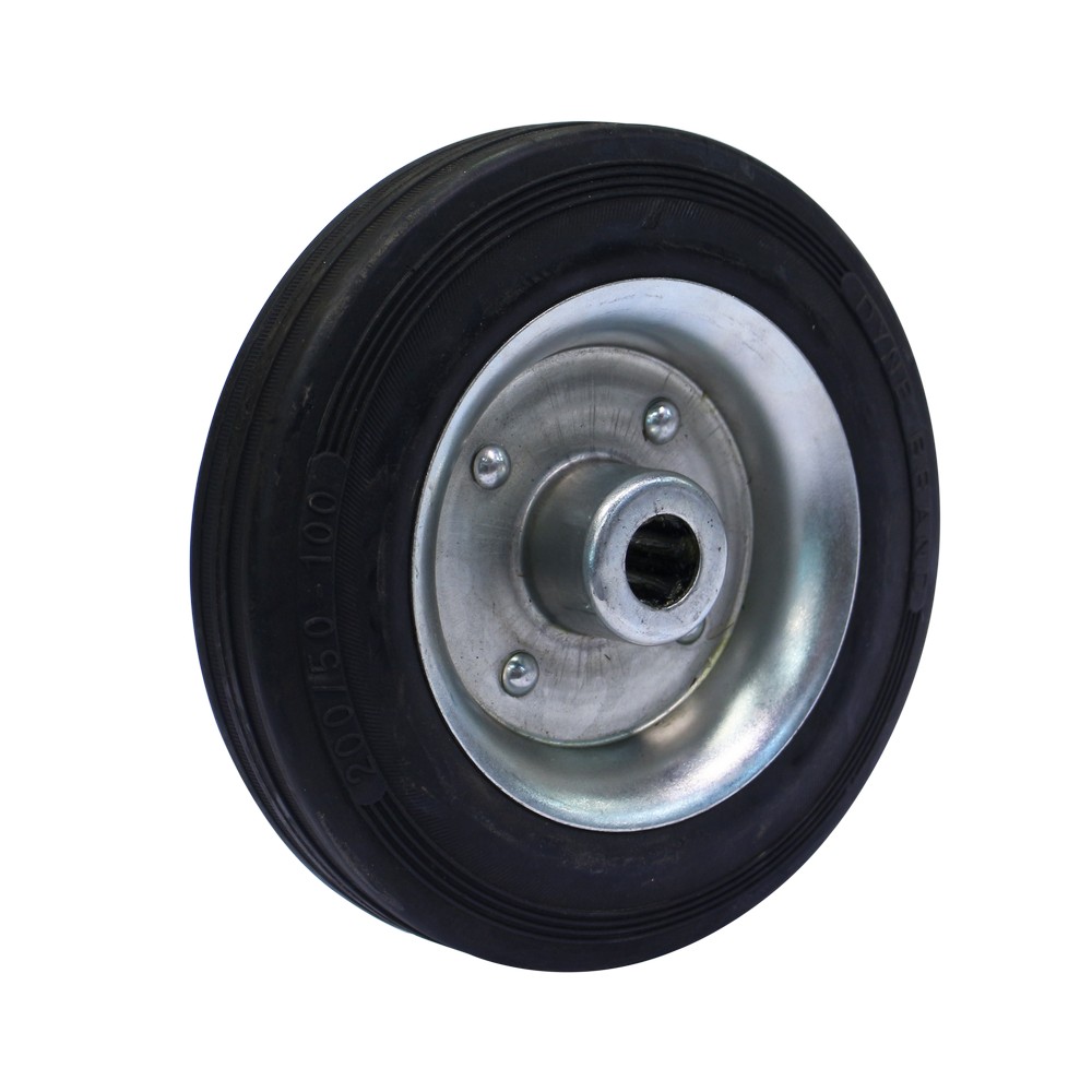 Rueda solida de hule 200 mm 205kg