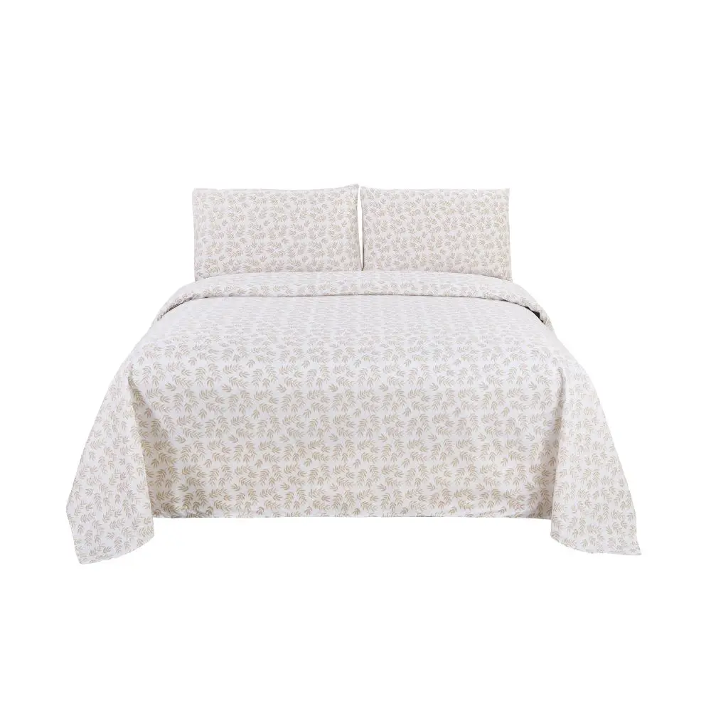 Set de Sábana Quattro Twin Beige QTTBSSET10