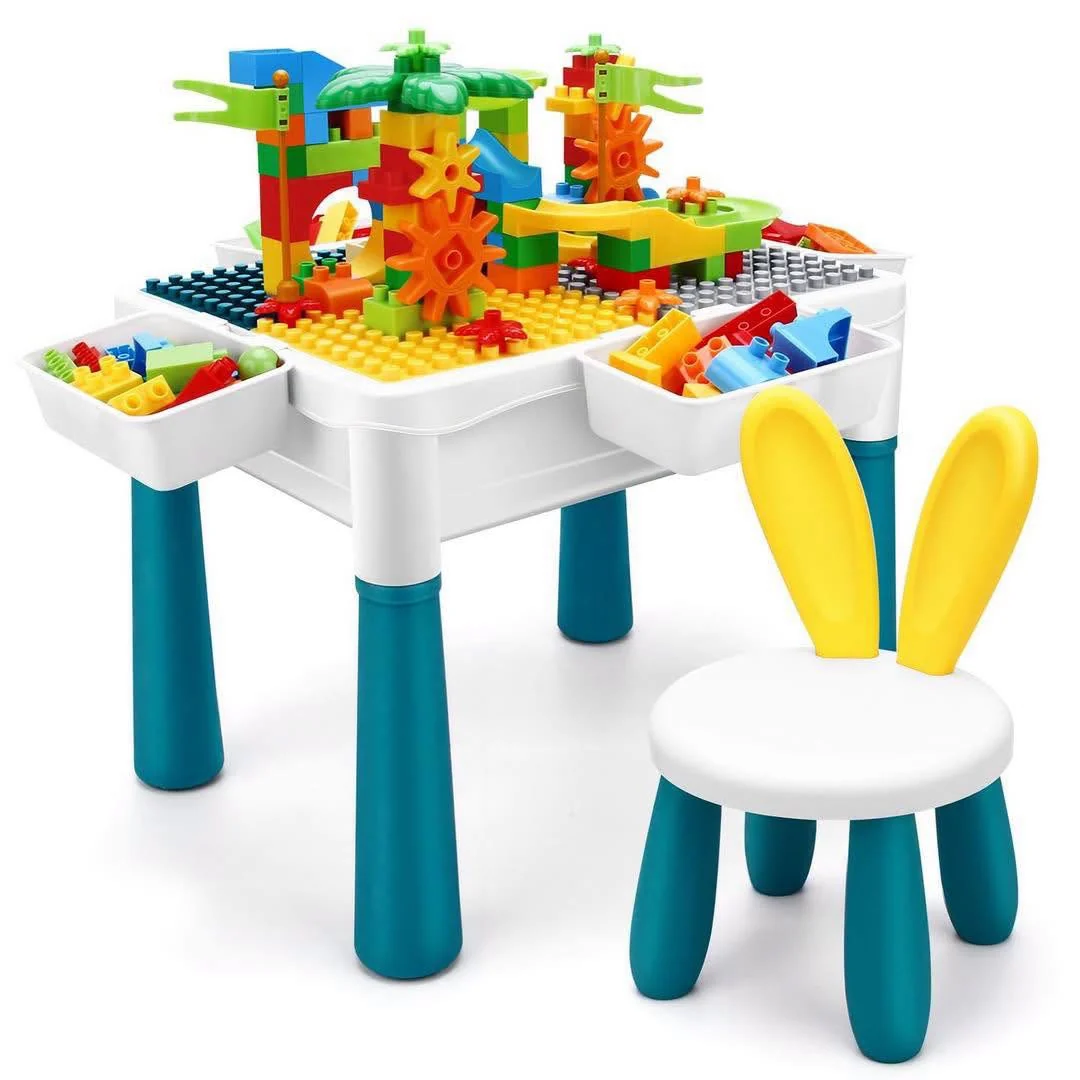 Mesa de bloques Multifuncional para Niños