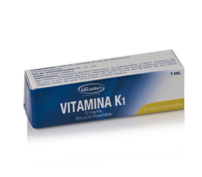 ALCAMES VITAMINA K1 AMPOLLA 1 ML 10 MG