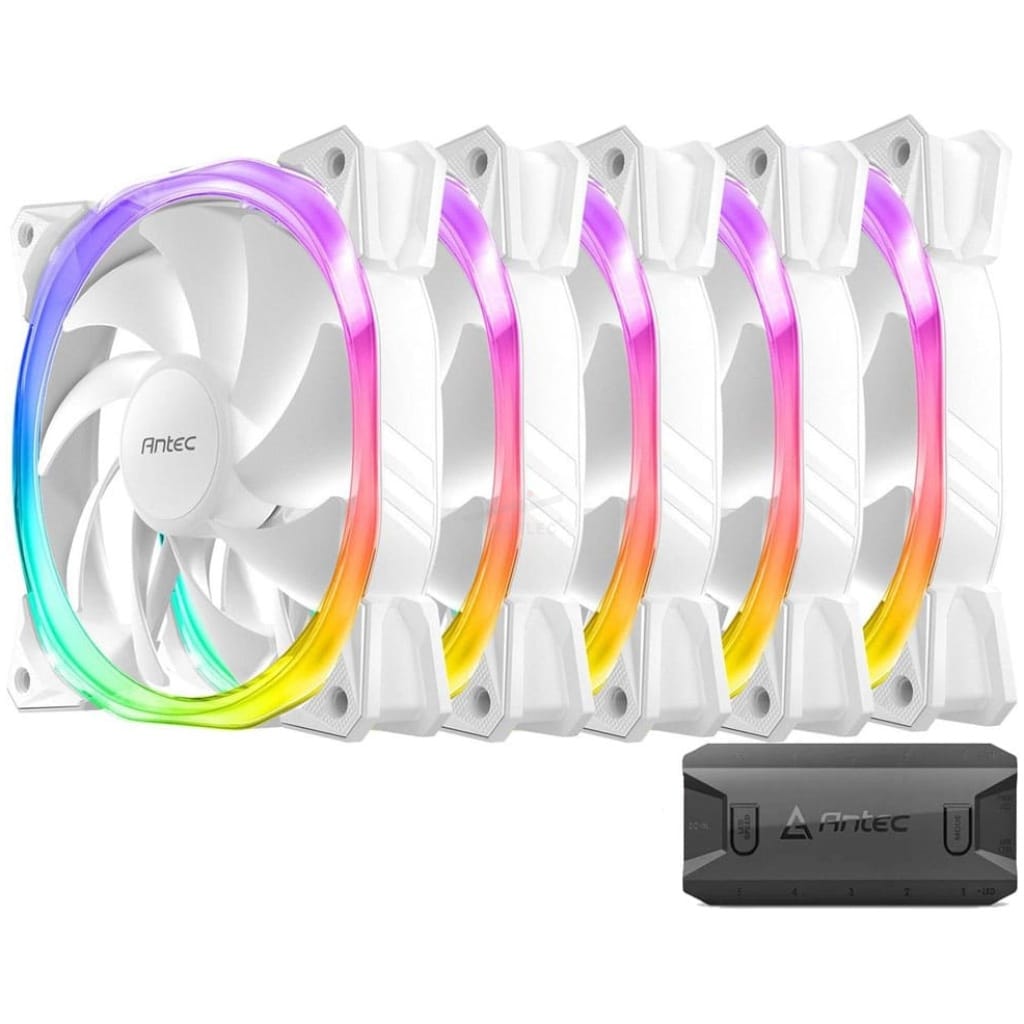 Ventilador ANTEC FUSION ARGB 120MM – 5Pack – BLANCO
