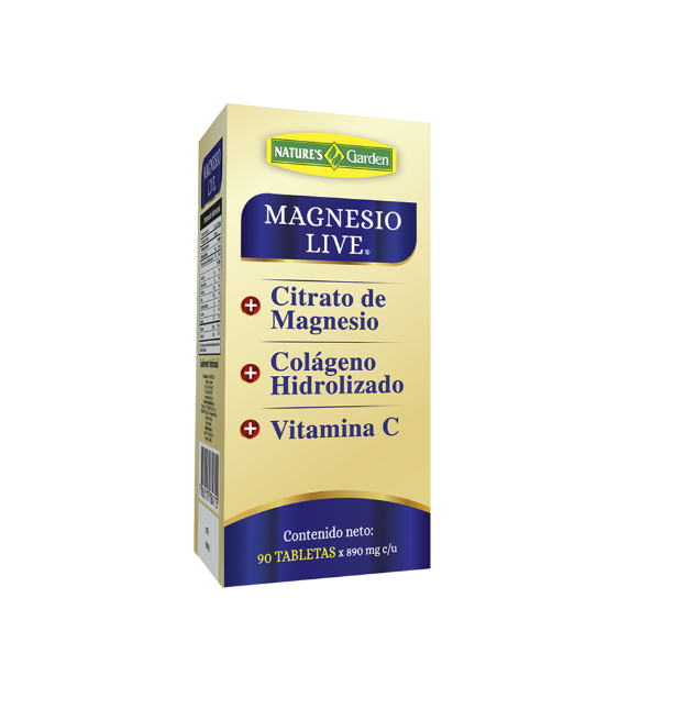 NATURES GARDEN MAGNESIO LIVE 90 TABLETAS