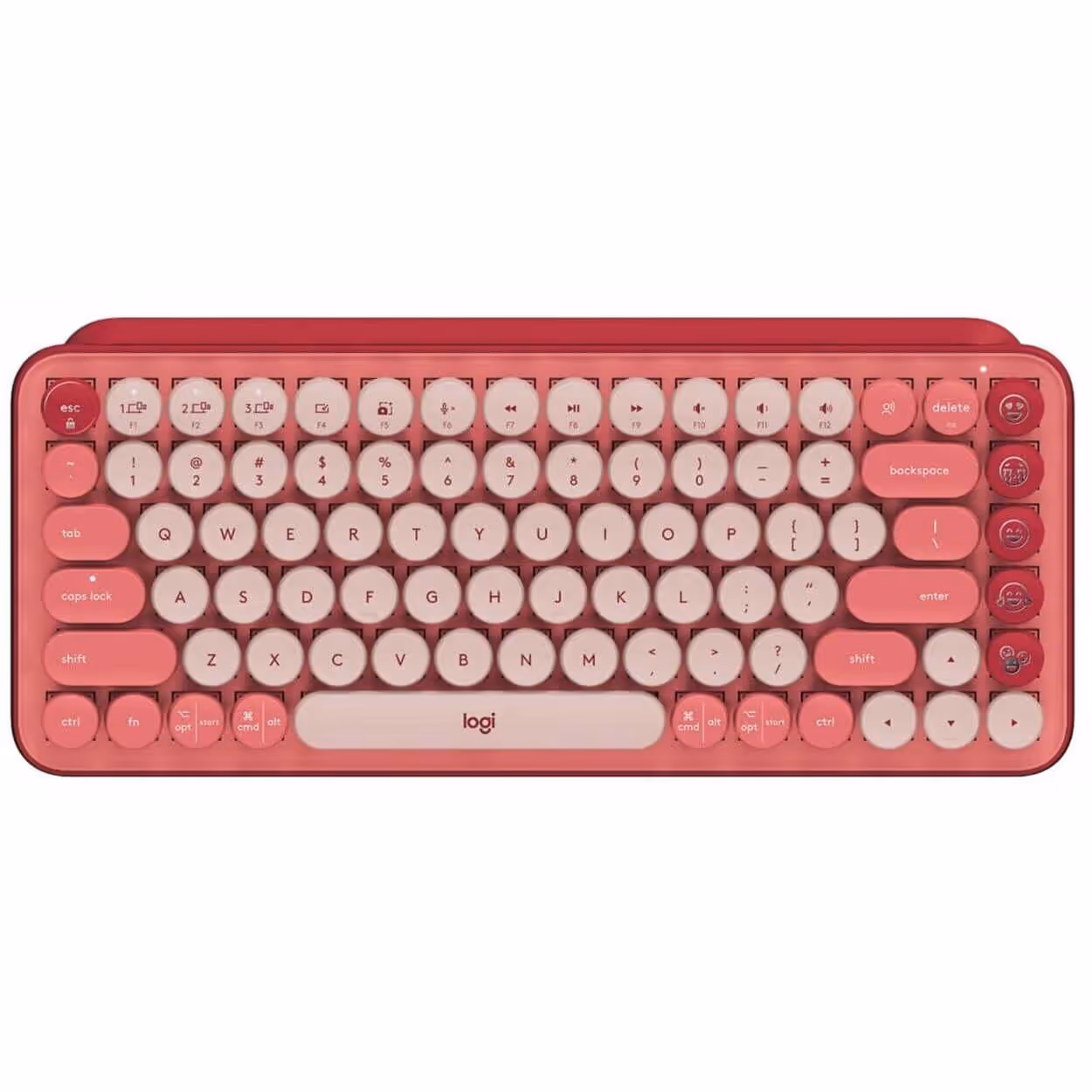 Teclado Logitech Pop Keys Mecanico – BT – Rosado – Español