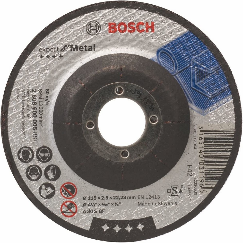 Disco de corte para metal 4-1-2 pulg 115x2.5x22.23 mm