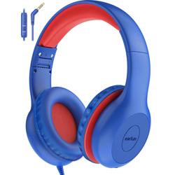 EarFun K1 Kids Headphones Wired with Mic, Volume Limit Headphon