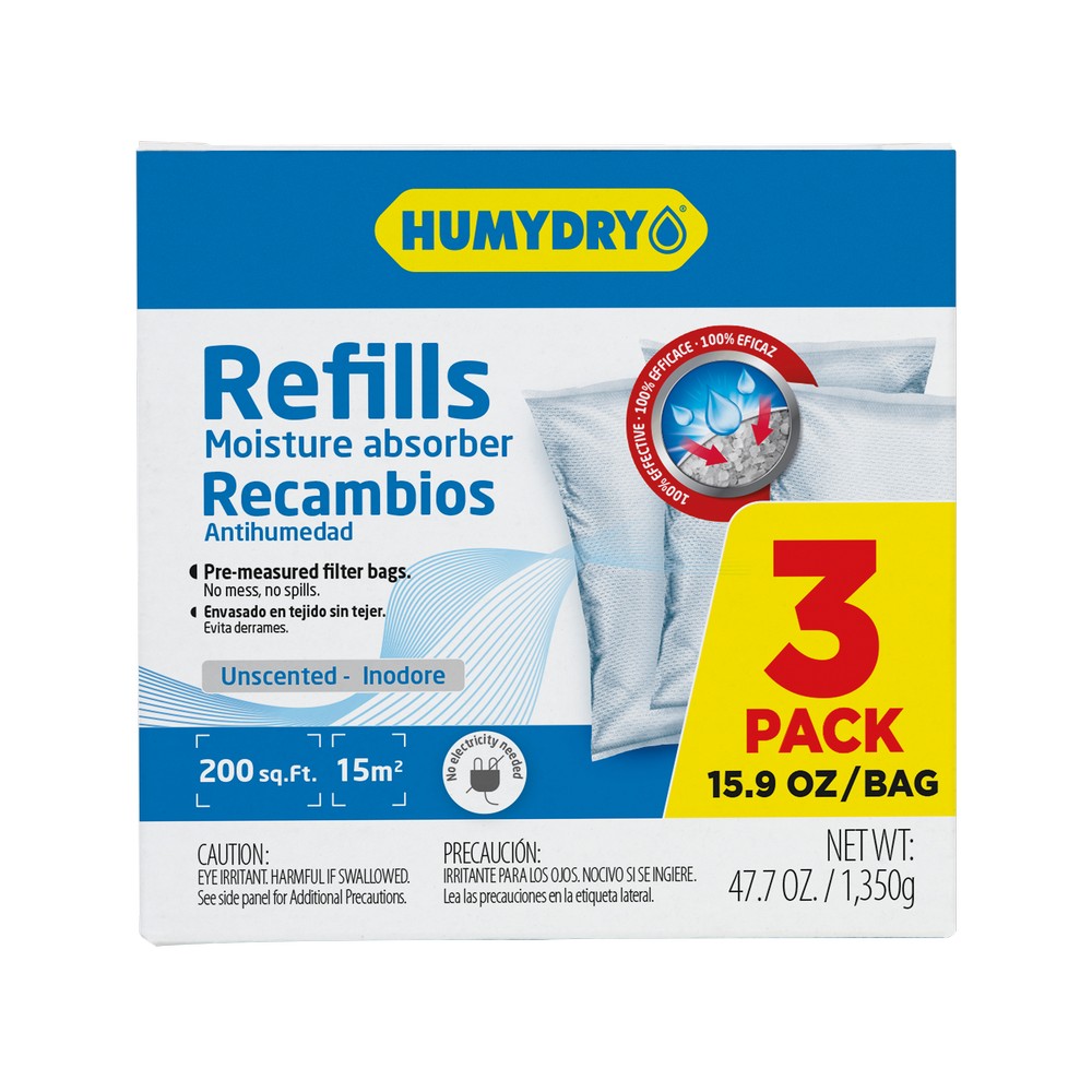 Refill deshumidificador 15.9oz sa humydry 3 piezas