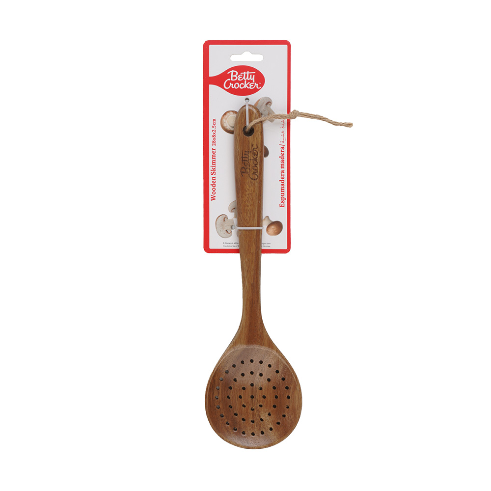 Cuchara de madera skimmer 28 cm