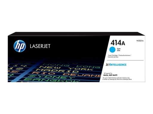 Cartucho de Tóner Cian HP LaserJet 414A W2021A