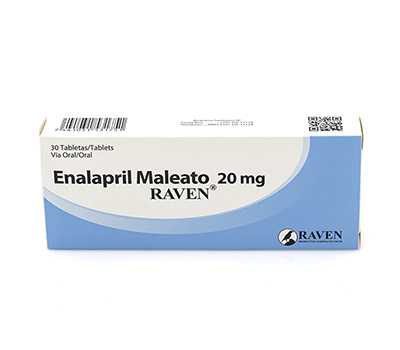 ENALAPRIL 20 MG TABLETAS VIA ORAL