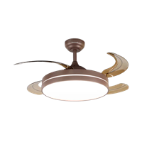 Ventilador 42" Rectractil con Luz Led 24 W Cafe HoneyWell