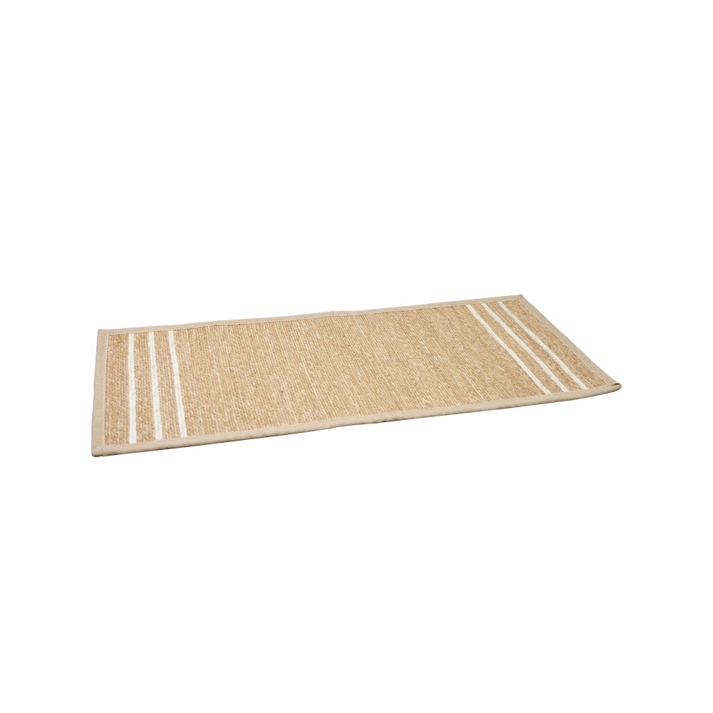 Alfombra decorativa de maiz 75x45 cm cafe