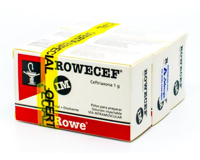 Rowecef, 1.0 g, IM, tripack