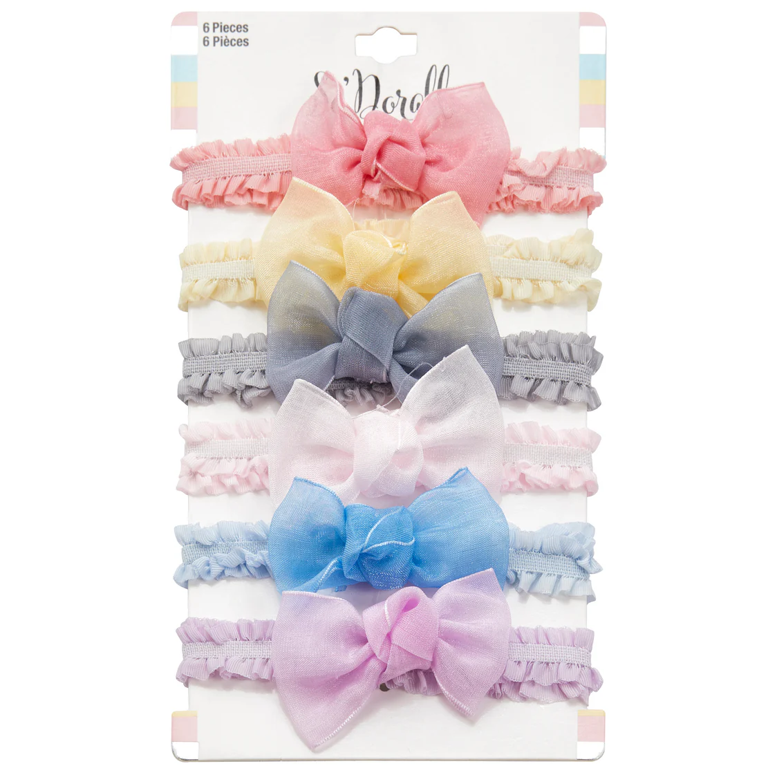 So’dorable Set de 6 Diademas con Lazo Pequeño de Tul
