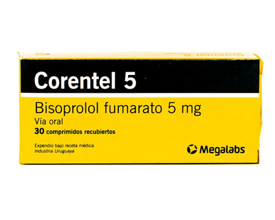 Corentel 5 mg caja 30 comprimidos