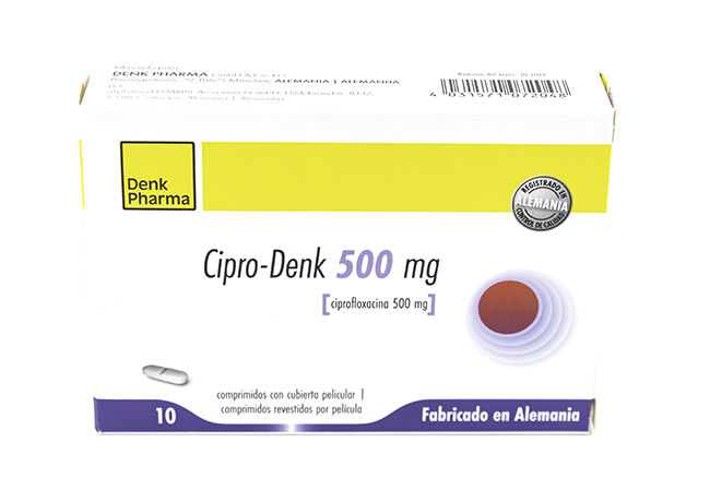 DENK CIPROFLOXACINA 500 MG COMPRIMIDOS VÍA ORAL
