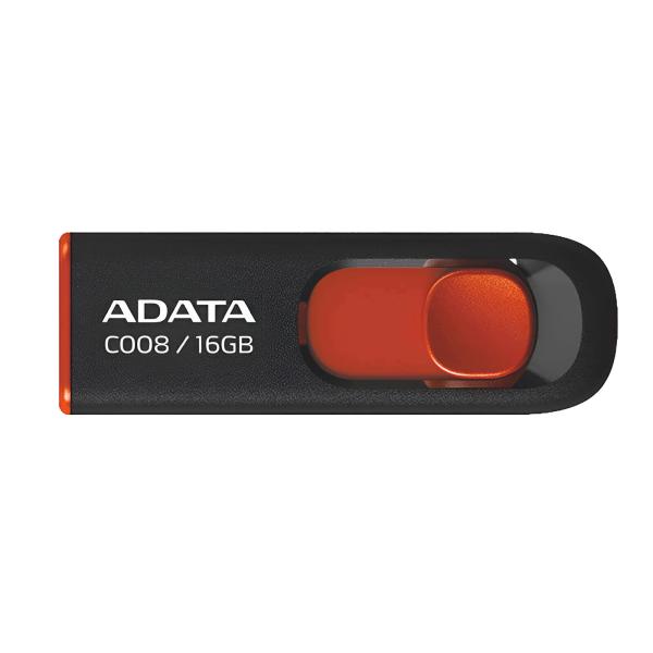 Memoria USB 16GB Adata AC00 2.0 USB-A – Negro / Rojo
