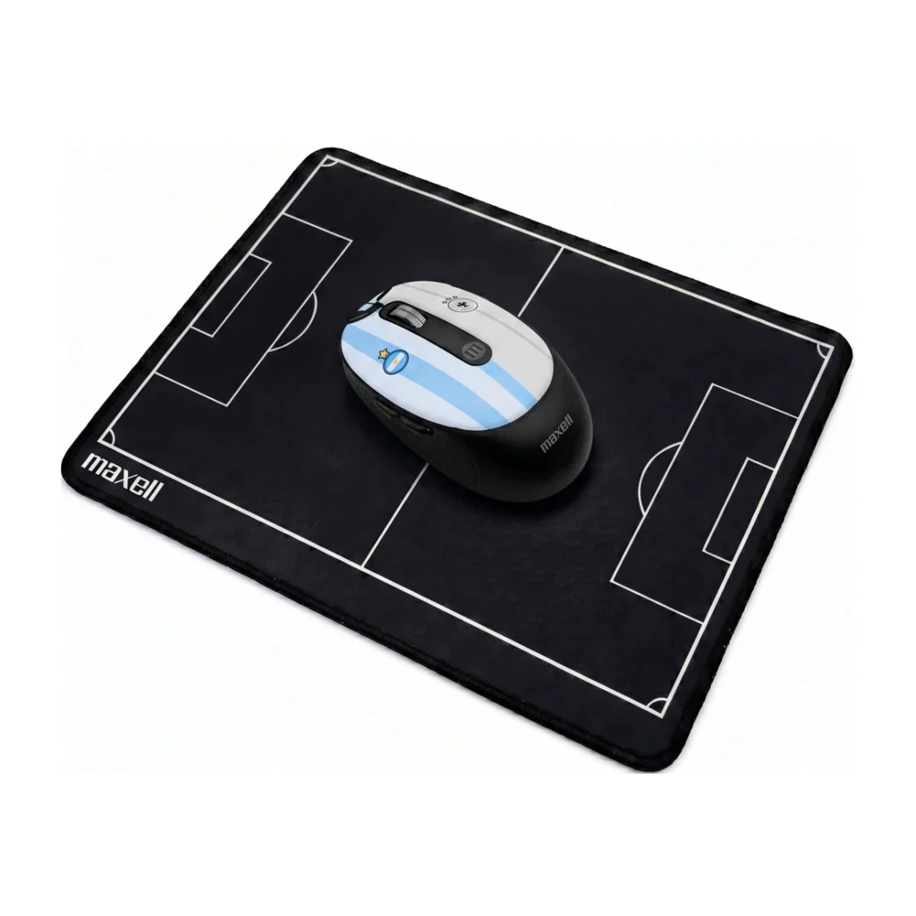 Maxell Kit Mouse Inalámbrico con Mouse Pad Football Edition