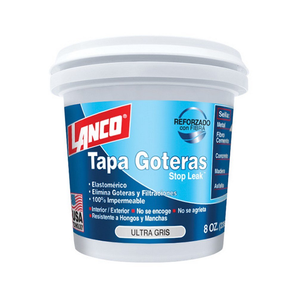 Masilla acrílica tapagoteras blanco liso 236 ml (8 oz)