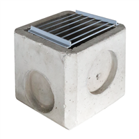 Caja Registro Concreto Rejilla Metalica 33 X 33 cm