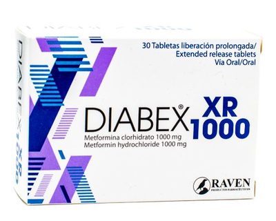 Diabex XR 1000 30 tabletas