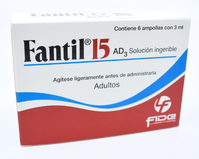 Fantil 15 AD 6 ampollas 3 ml