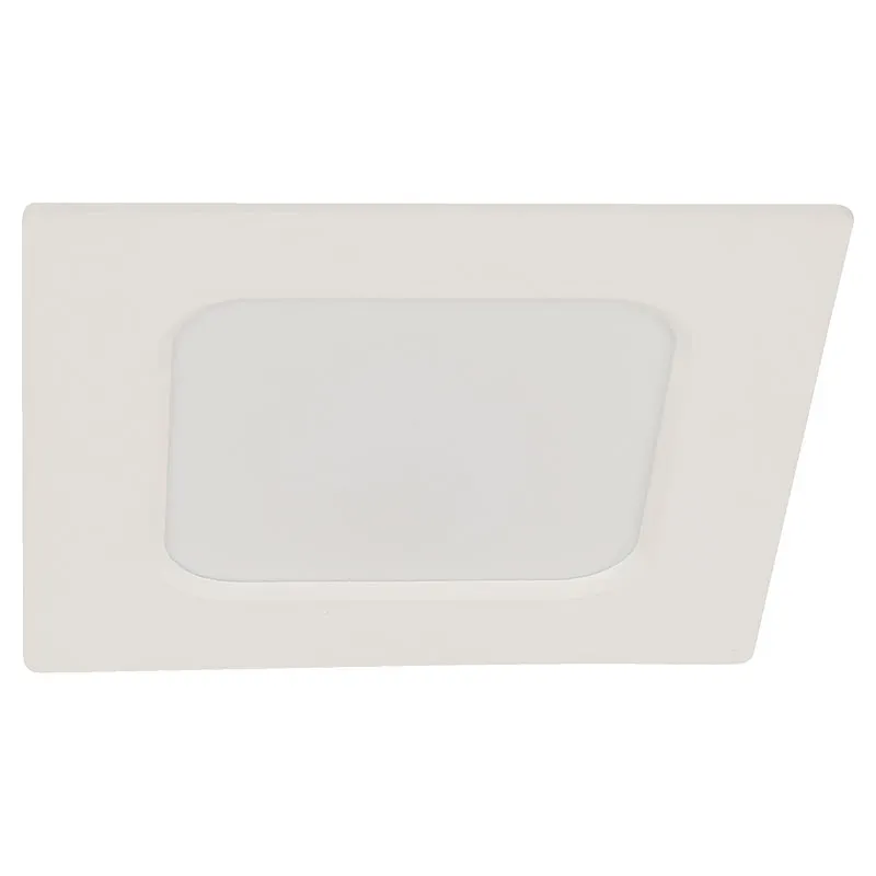 Panel LED de empotrar cuadrado 6 W luz blanca