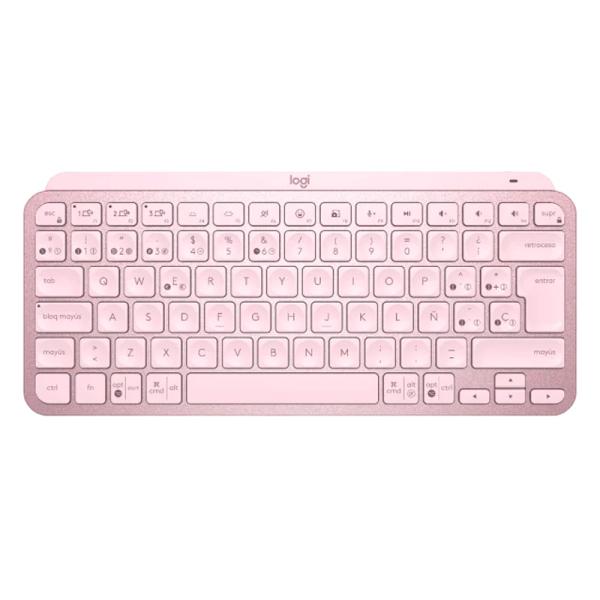 TECLADO LOGITECH INALAMBRICO MINI MINIMALIST ROSE MX SPANISH 920-010478