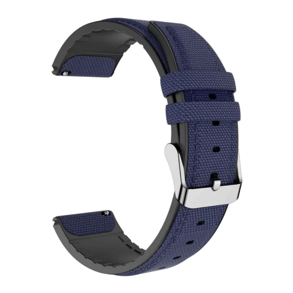 Kieslect Correa de Nylon y Silicona para Smartwatch, 22 mm