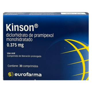 Kinson 0.375 mg 30 comprimidos recubiertos