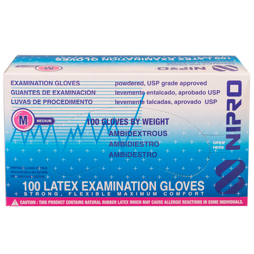 NIPRO GUANTE LATEX MEDIANO