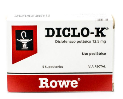 Supositorios Diclo-K 12.5 mg - 5 Uds