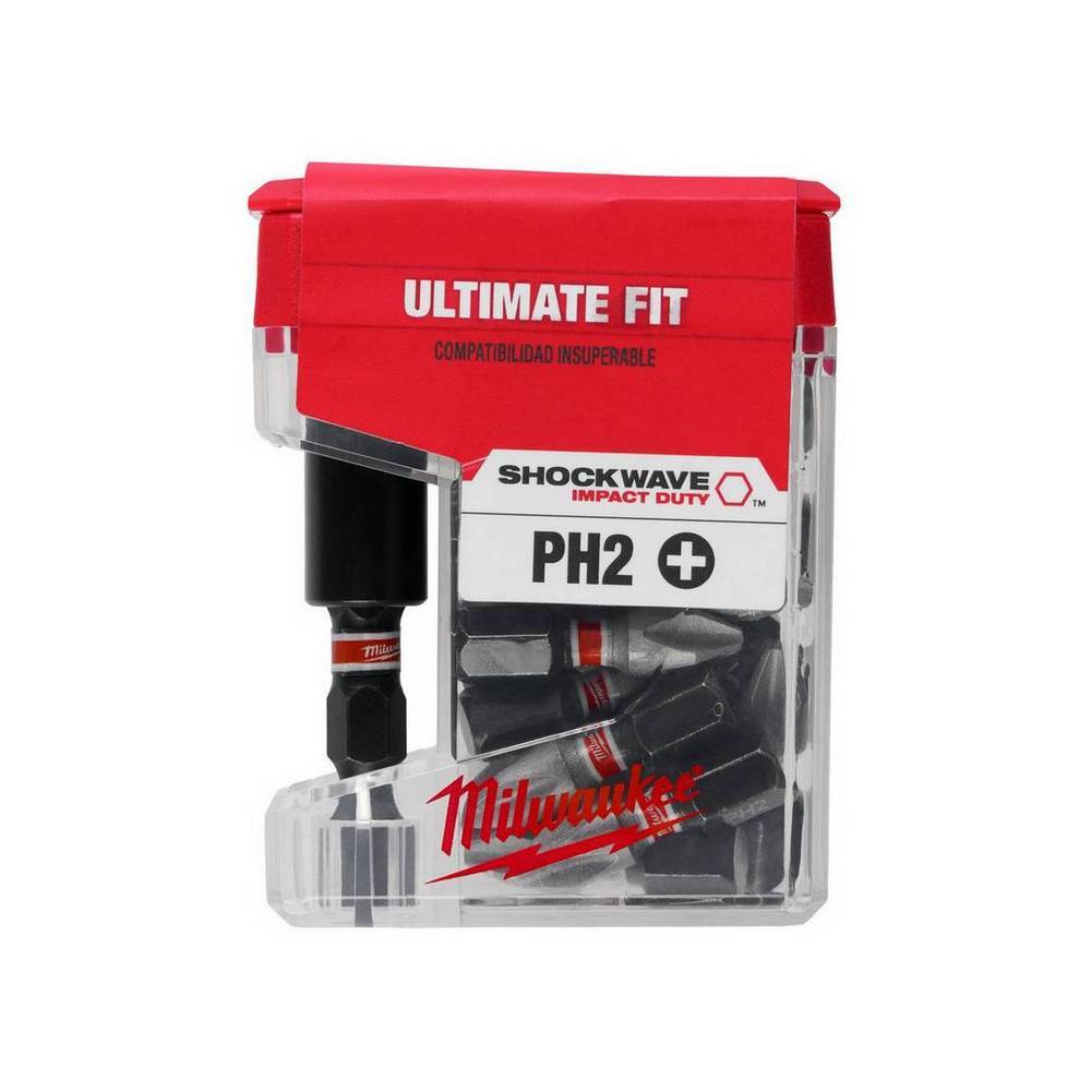 Punta atornillador con adaptador milwaukee 48325009 s-25