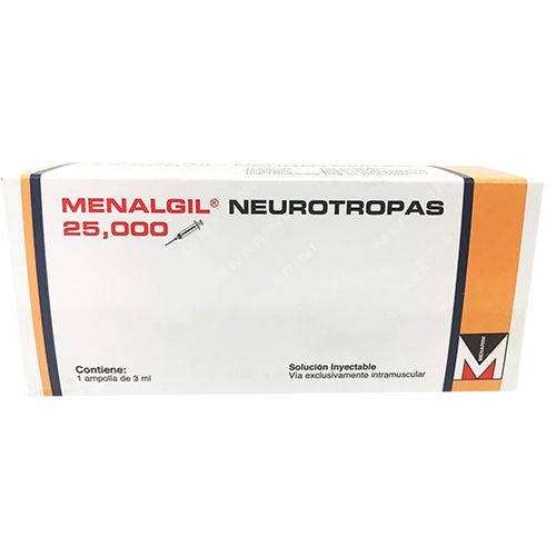 MENALGIL NEUROTROPAS 25000 U.I X 1 AMP