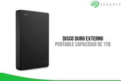 Disco Duro Externo Seagate Portable Capacidad De 1Tb Color Negr