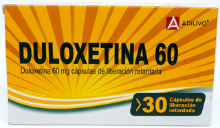 Duloxetina Adiuvo, 60 mg, 30 capsulas