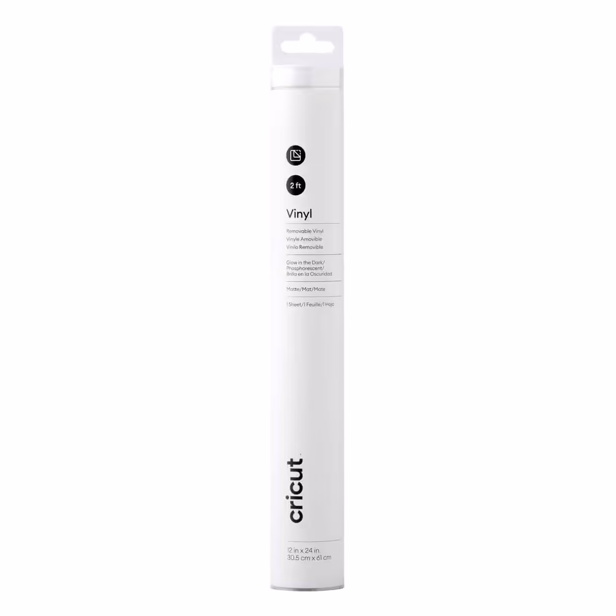 CRICUT VINIL ROLLO GLOW IN THE DARK VINYL – REMOVIBLE