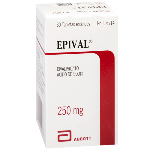 EPIVAL TABLETAS 250 MG