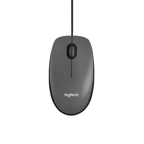 Logitech Mouse alámbrico negro