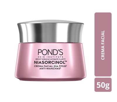 POND`S BRIGHT MIRACLE ULTIMATE CLARITY NIASORCINOL DIA CREMA FACIAL 50 GRAMOS