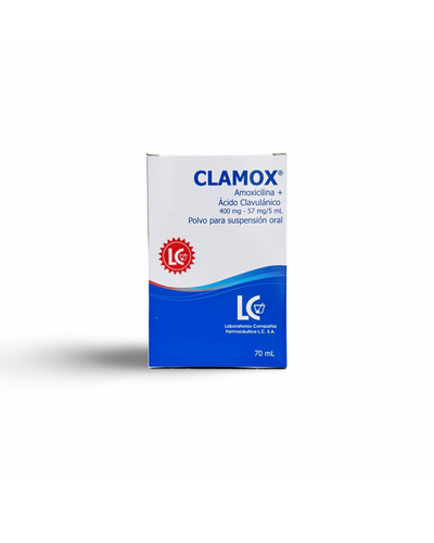 Clamox 400/57 mg polvo para suspension 70 ml