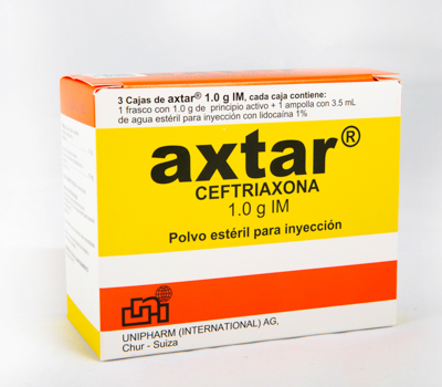 AXTAR IM 1 G AMPOLLA INYECTABLE