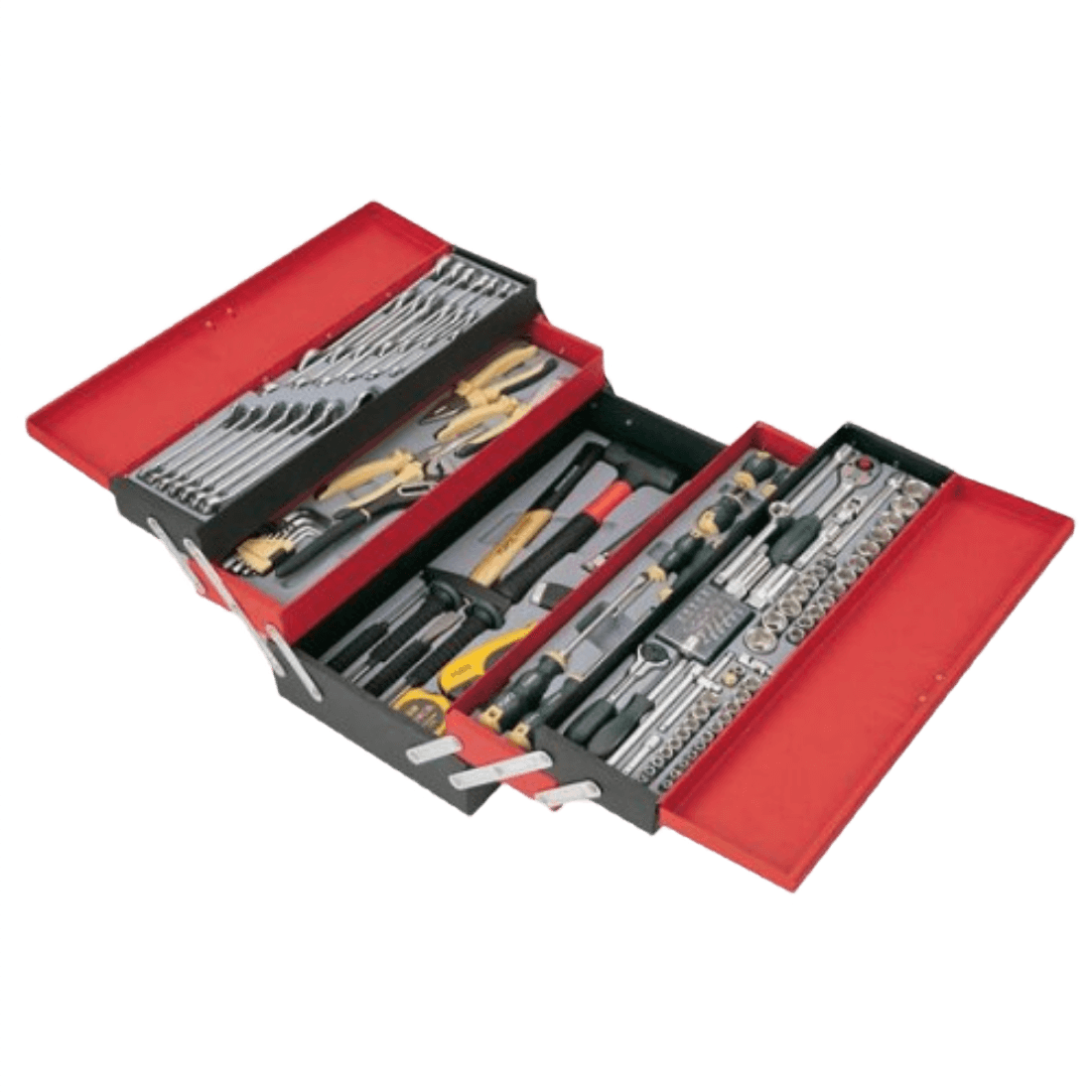FORCE 50235-124 CAJA DE HERRAMIENTAS METÁLICA CON 124 PIEZAS