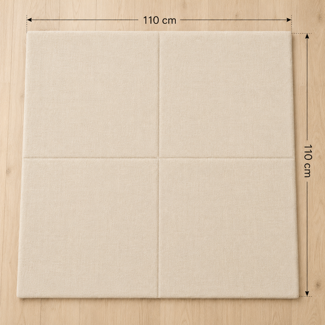 Alfombra para tipi 110×110 cm, beige