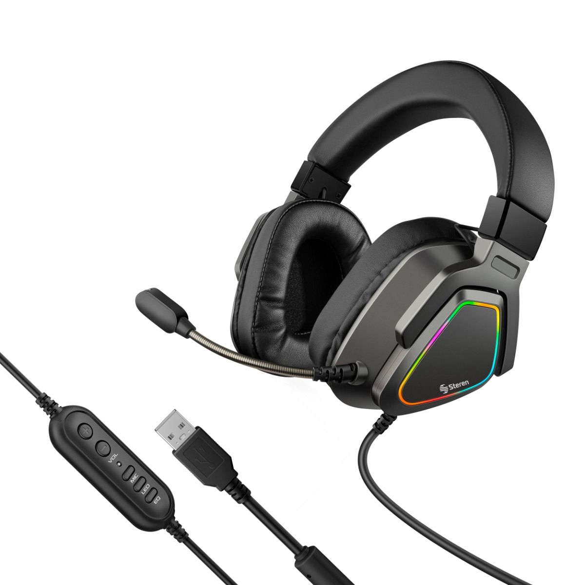 Audífonos USB para Gamers de 7.1 canales con ecualizado